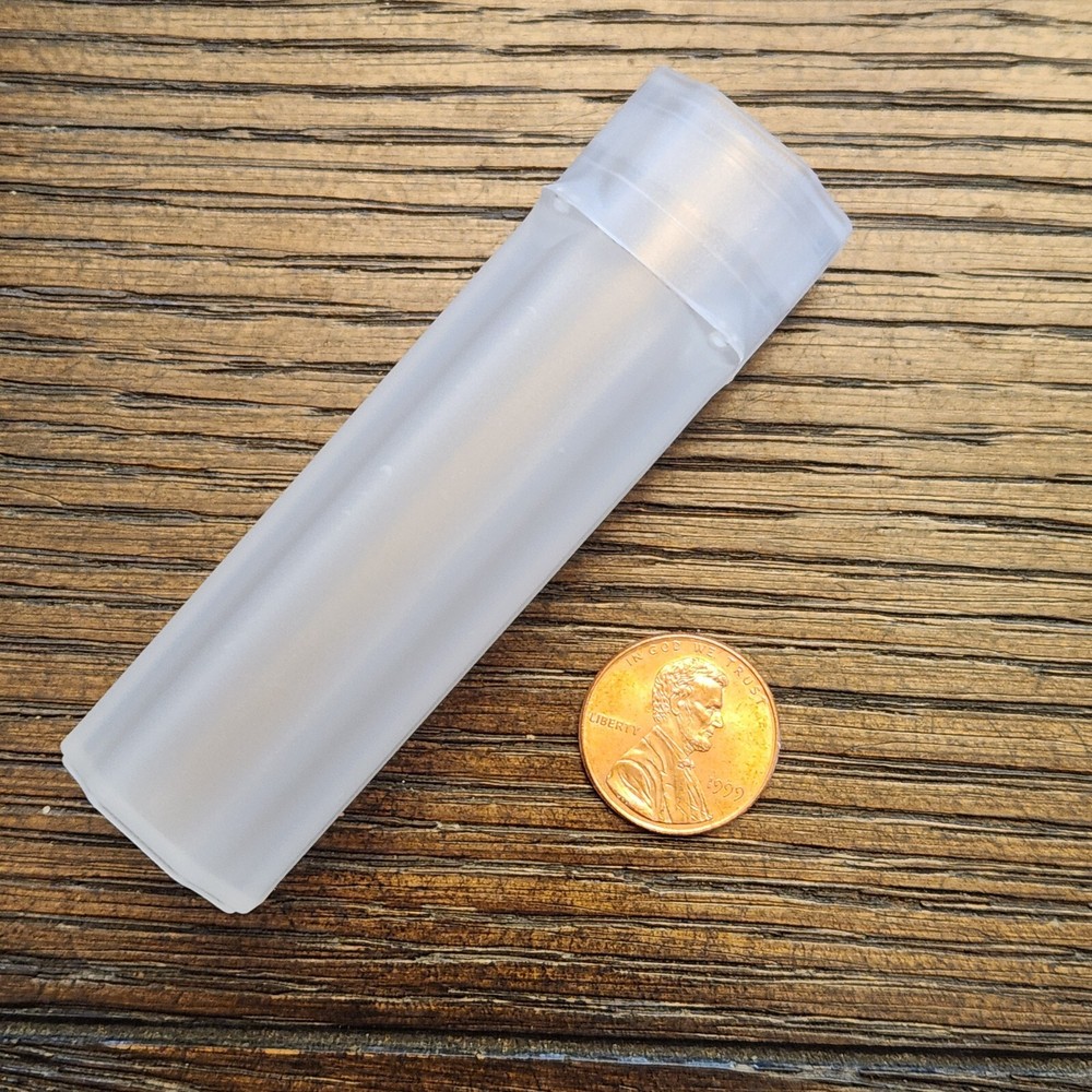 5 Guardhouse Penny Cent Stackable Square Plastic Coin Tubes With Snap-Tight Lid