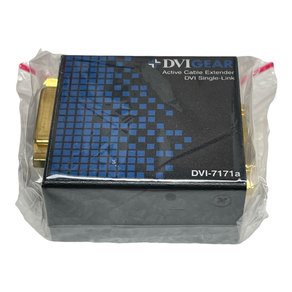 DVIGEAR MODEL DVI-7171A ACTIVE CABLE EXTENDER DVI SINGLE LINK NEW/UNUSED SURPLUS
