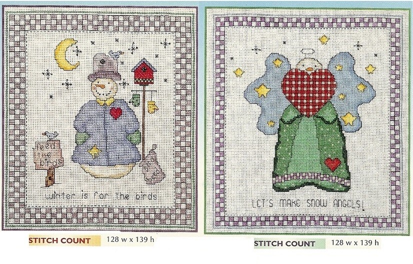 WINTER  FRIENDS  - CROSS STITCH PATTERN ONLY  HM - ERYR