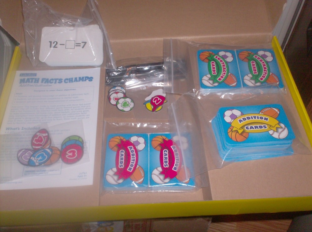 NEW Lakeshore Math facts Game Sets Add./Subtract.