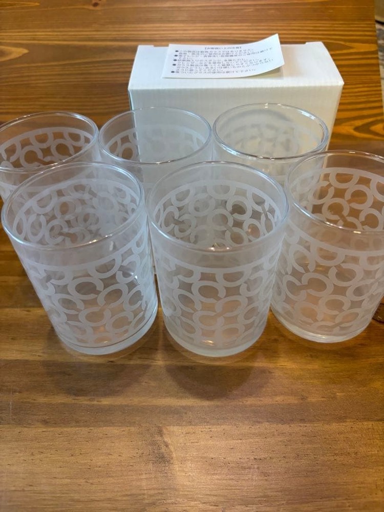 COACH Signature Glass 6 Set