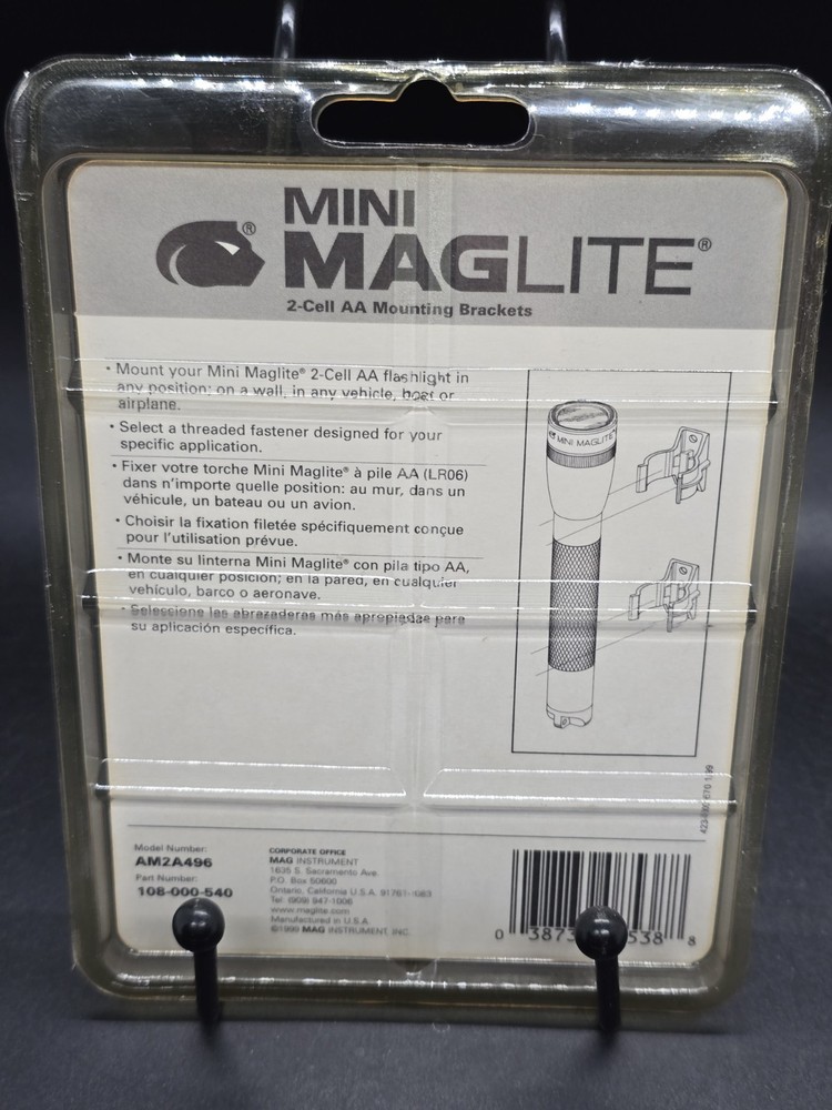 Maglite AM2A496 Universal Flashlight Mounting Brackets for AA-Cell Flashlights