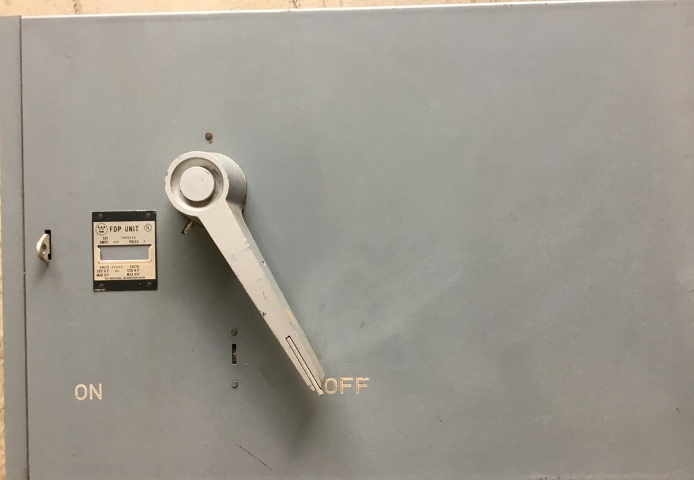 Westinghouse FDPS325 400 Amp 240 Volt Rated 3 Pole Fused Panelboard Switch 400A