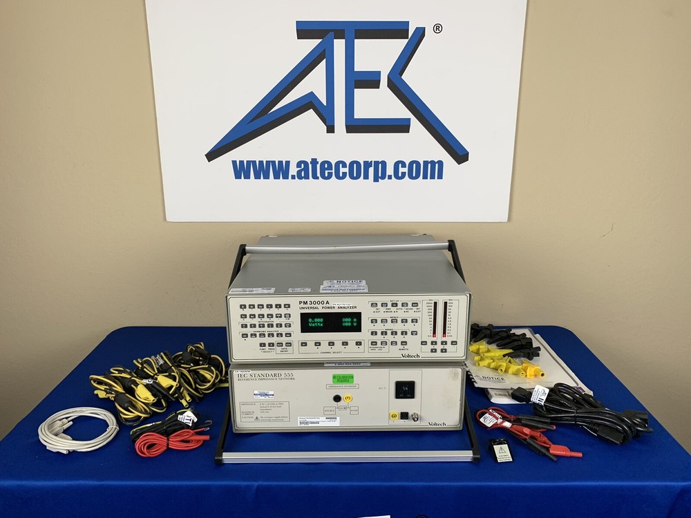 Voltech PM3000ACE Power Analyzer w/ IEC555 Impedance Network for Flicker Testing