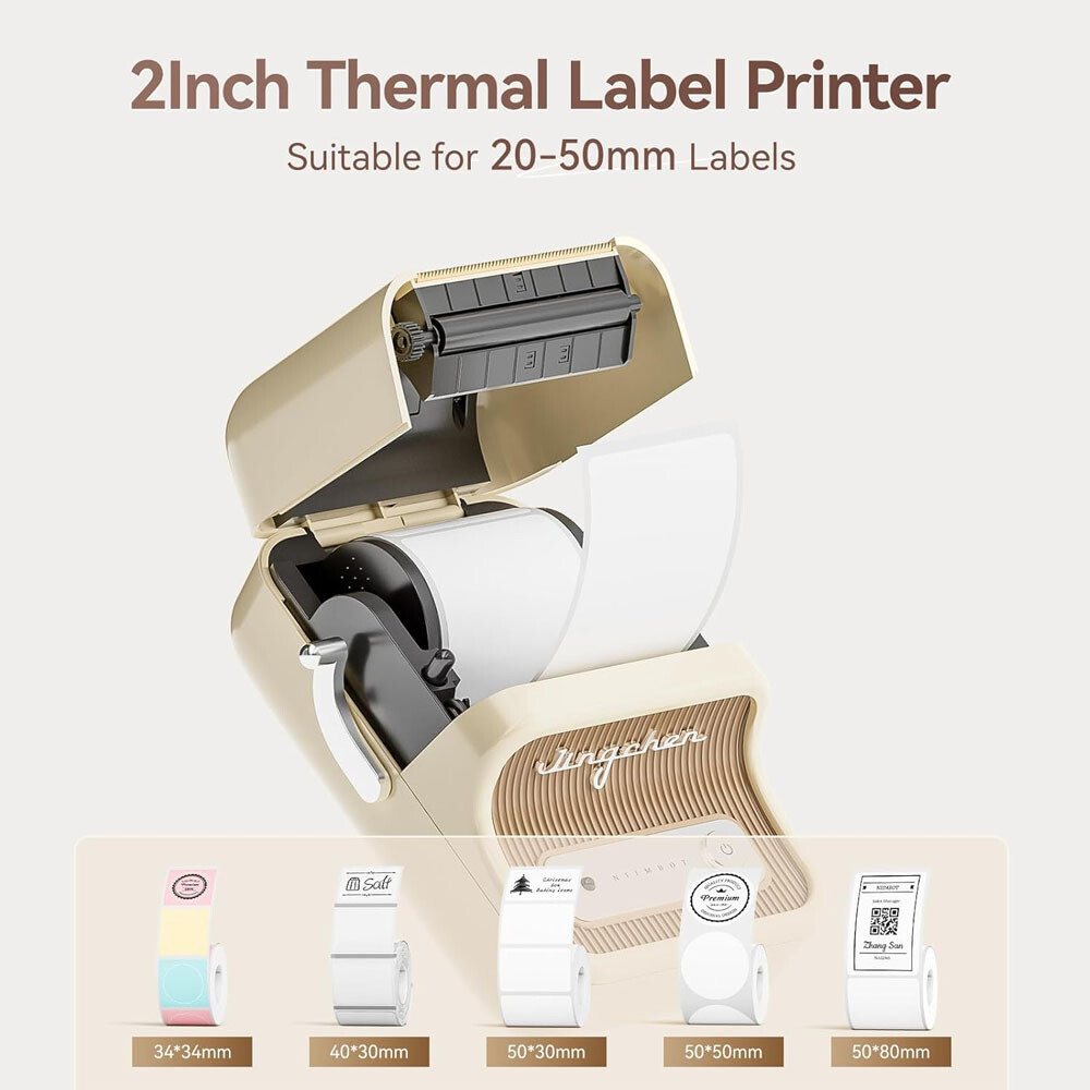 NIIMBOT Label Maker Machine with Tape Portable Bluetooth Thermal B21 Printer