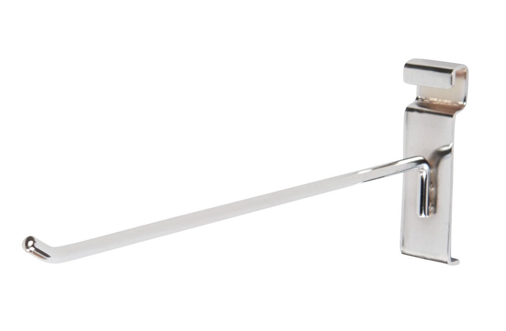 SSWBasics 10 inch Chrome Peg Hook for Wire Grid (GridWall) - 50 Pack- Chrome