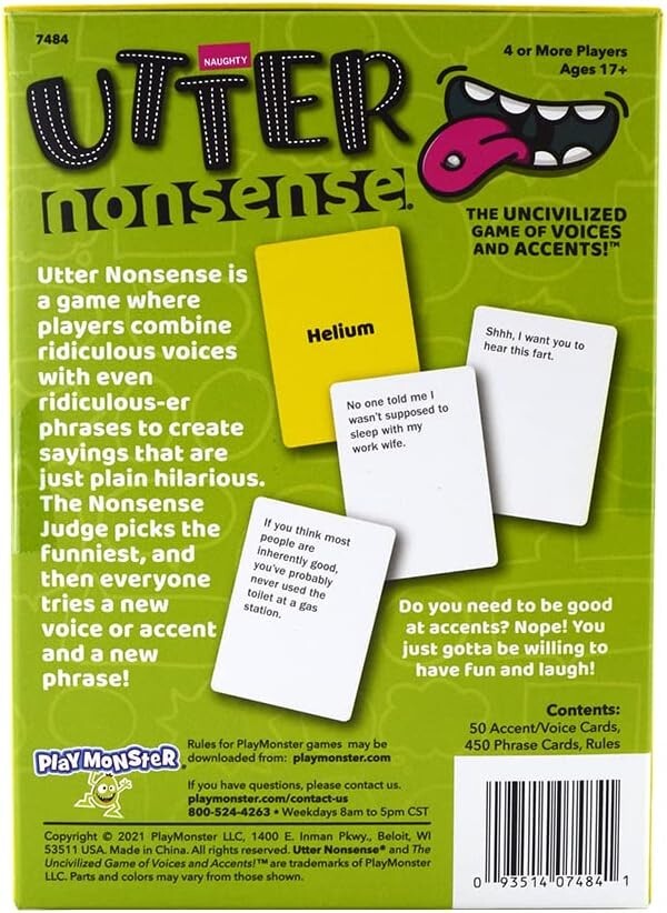 Utter Nonsense Naughty Edition - The Crazy Board Game
