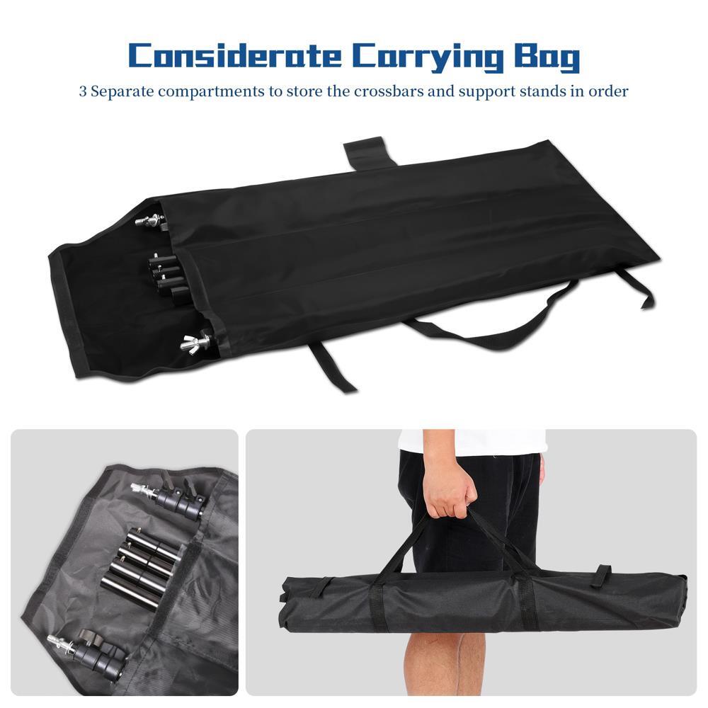 10Ft Adjustable Photography Backdrop Support Stand Background Crossbar Frame Kit