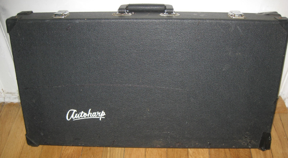 Oscar Schmidt Autoharp Case Hard Shell AC449 Black Fur Lined