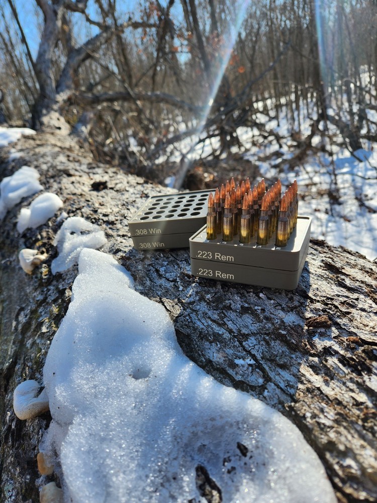 Reloading trays/ blocks, stackable, many different colors and calibers to pick