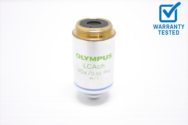 Olympus LCAch 40x/0.55 Ph2 Microscope Objective Unit 3