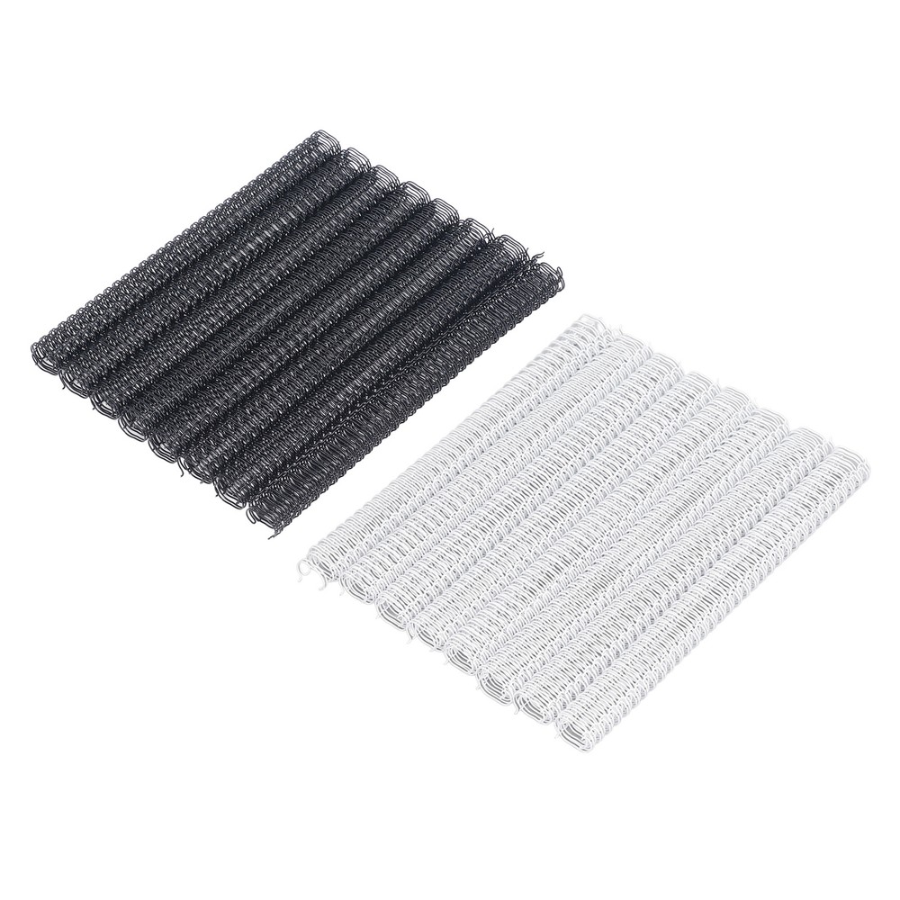 100x Double Loop Wire Binding Spines 9/16Inch 34Loop 3:1 Pitch 120Sheet Capacity