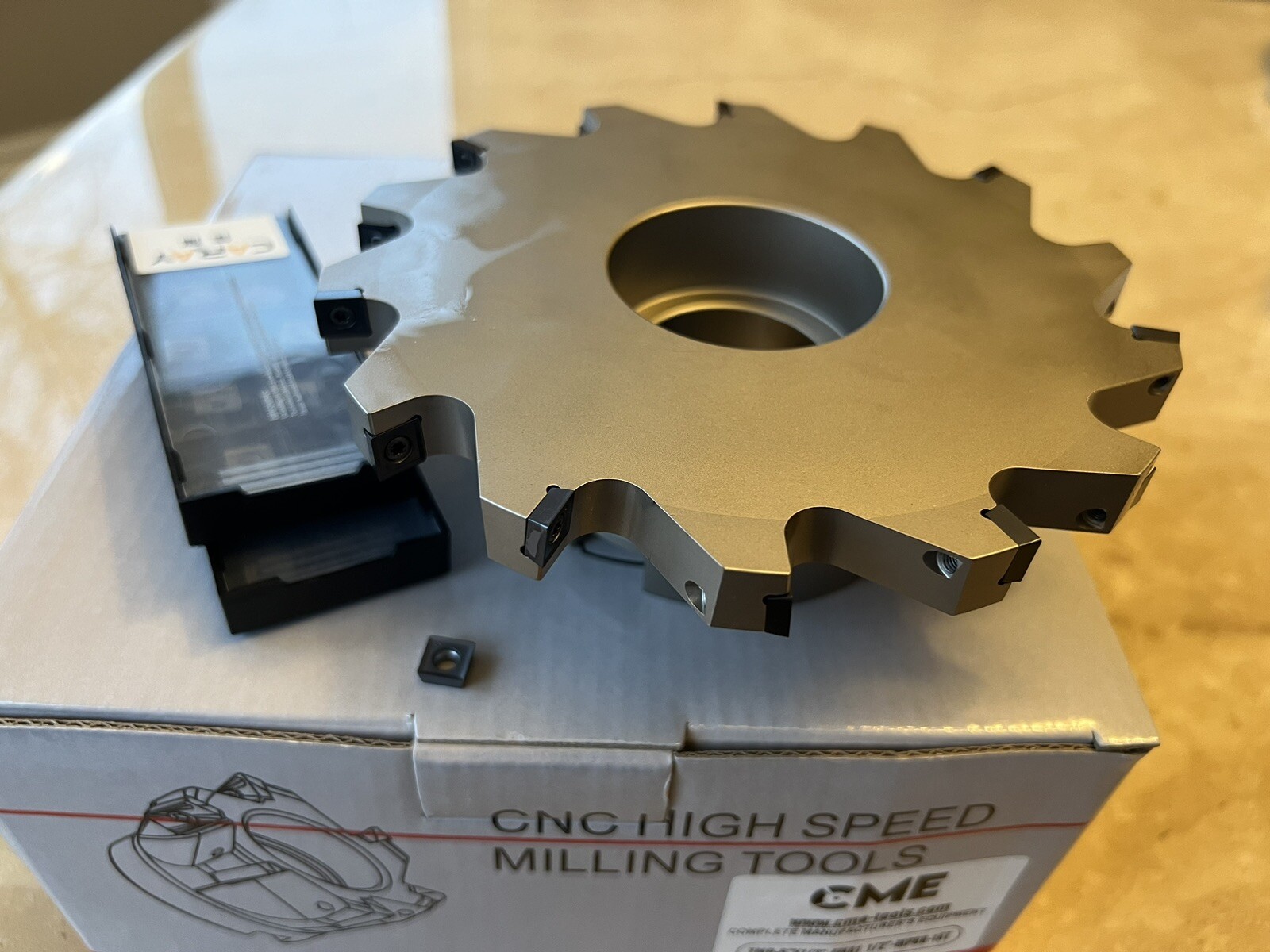 6”x1/2 Indexable Slot / Sides Milling Cutter & Extra 20 MPHT08 Inserts 506-SLOT