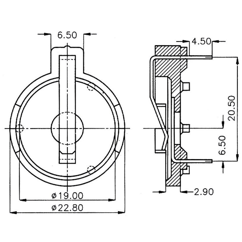 20mm (CR2032) Battery Holder