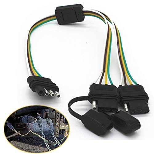 Four-way Y-splitter plug for trailer lights.