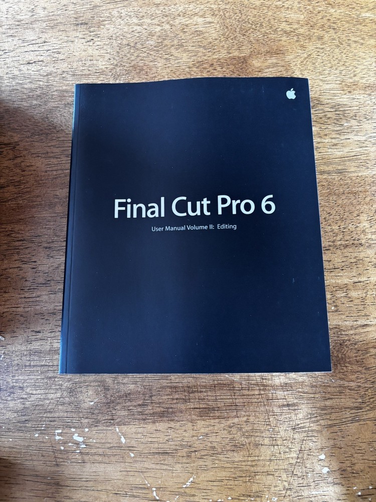 Apple Final Cut Studio 2 Pro 6 DVD Studio Pro 4 Manuals only - no software