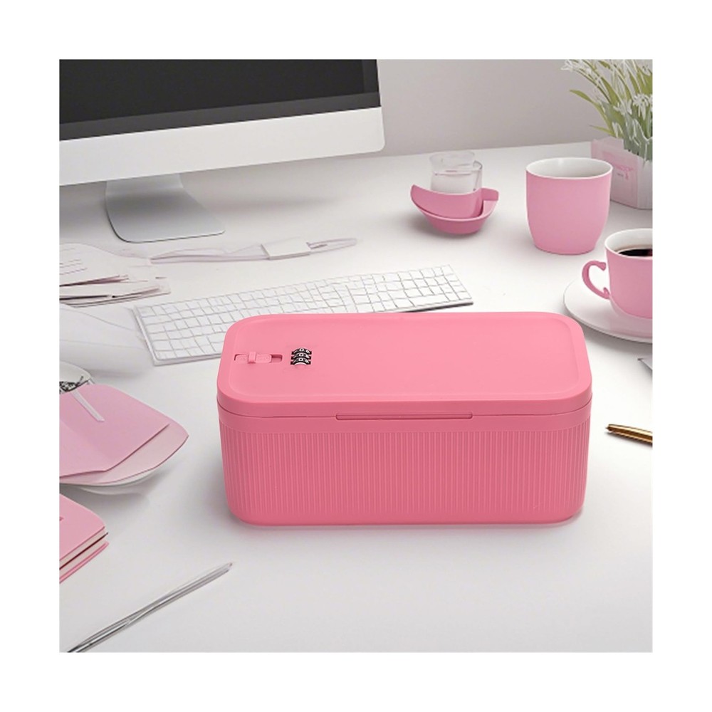 Lockable Storage Box,Medicine Safe Case Container,Refrigerator Lock... Fast Ship