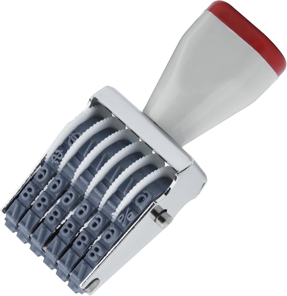 6 Digit Number Stamp by JPKTA,Small Rubber Date 6