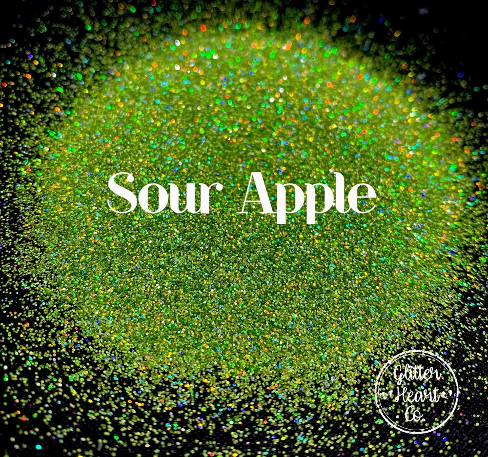 Premium Polyester Glitter - Green Holographic