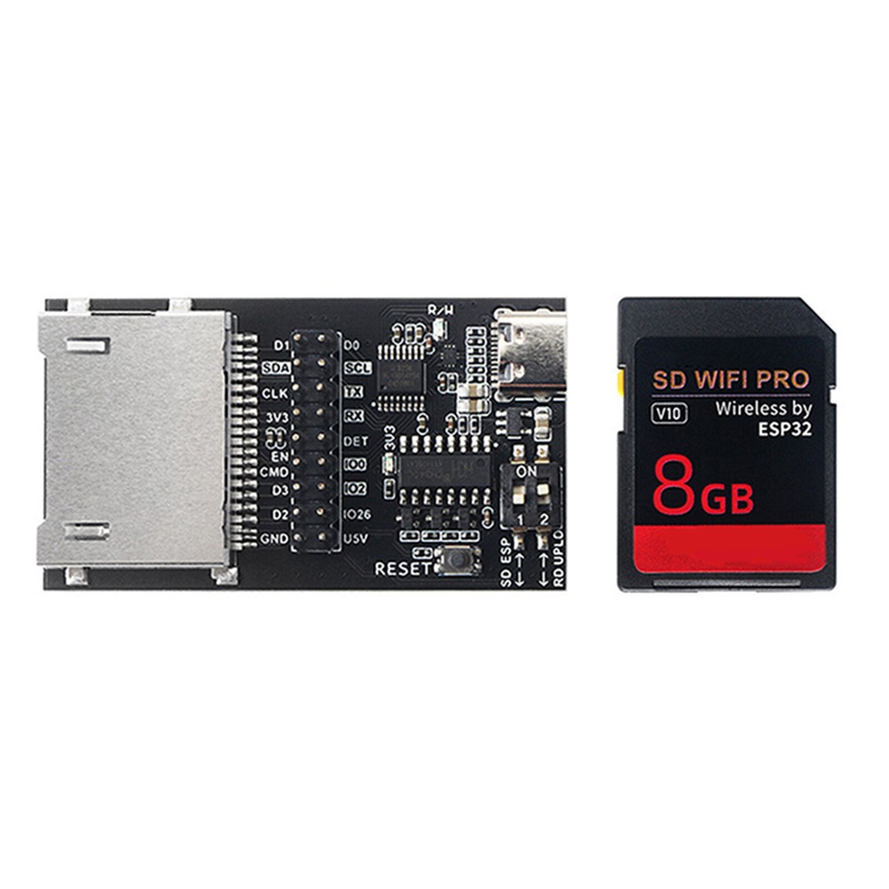 SD WiFi Pro High-speed Wireless Memory Card + 8GB SD Card for 3D Printer