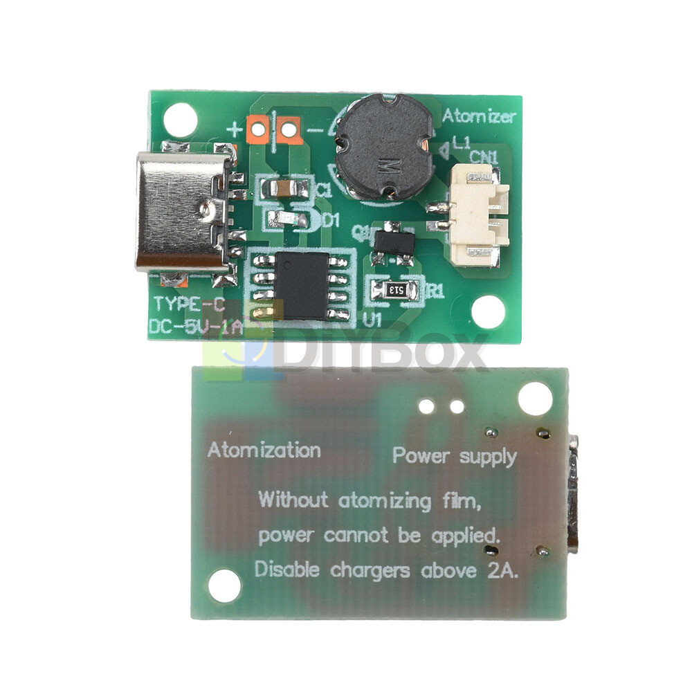 DIY Type-C Ultrasonic Mist Maker Atomizing Module Humidifier With Atomizer Sheet