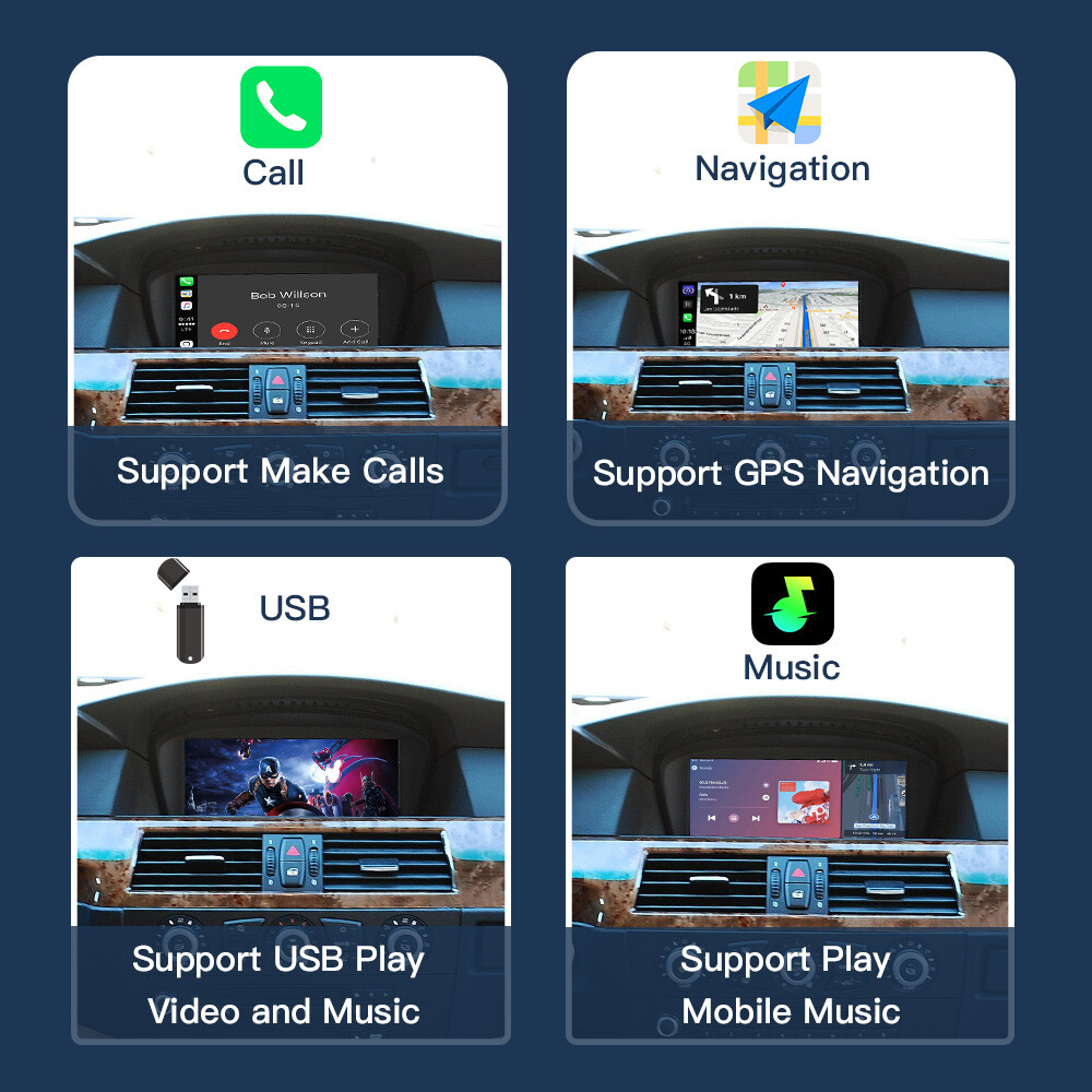 Android Auto/Wireless CarPlay For BMW 3/5er CCC E60 E61 E62 E63 E64 E90 E91 E92