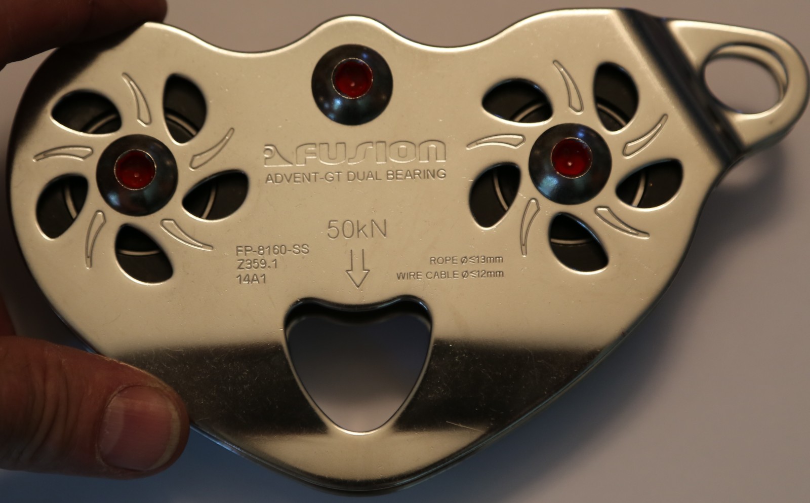 Zip line Cable Trolley +100% STAINLESS STEEL Heavy Duty 50kn 11200LB