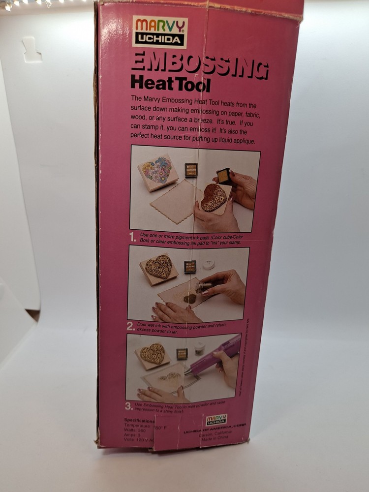 Marvy Uchida Embossing Heat Tool (Model 2000) Rubber Stamp Embossing