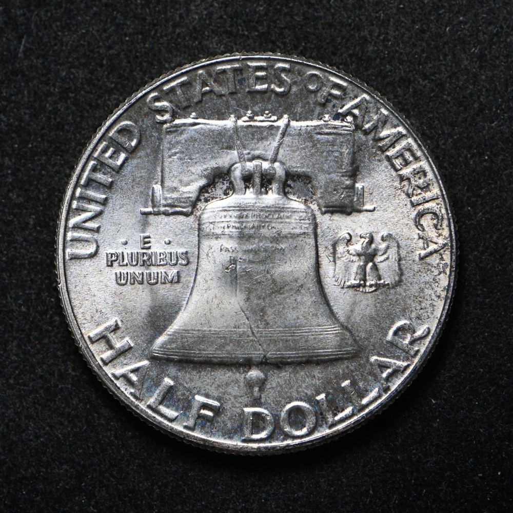 1956 Franklin Silver Half Dollar BU++ (cn16716)