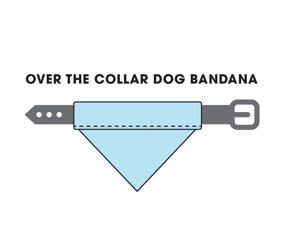 Easter Jelly beans Dog Bandana OVER THE COLLAR Bandanna Slide on Slip Bandanna