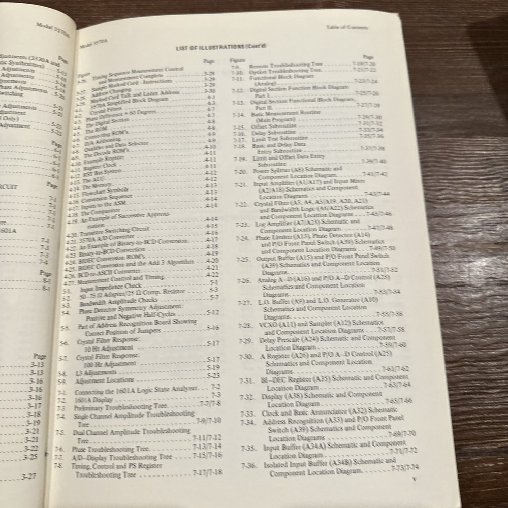 HP 3570A Network Analyzer Operating & Service Manual 03570-90015