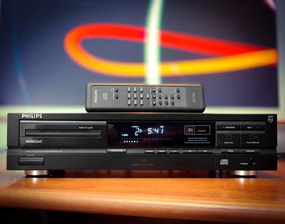 PHILIPS CD610 🌈RaRe🌈 Vintage Stereo CD/CDR Deck