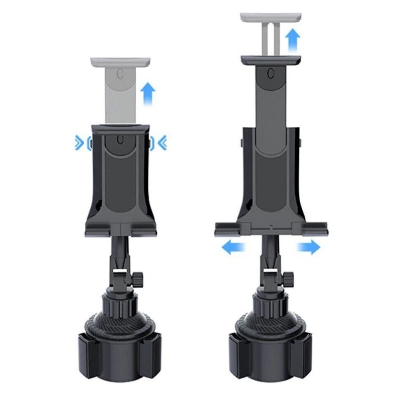 Universal Car Mount Adjustable Cup Holder Stand Cradle For Smartphone Tablet US