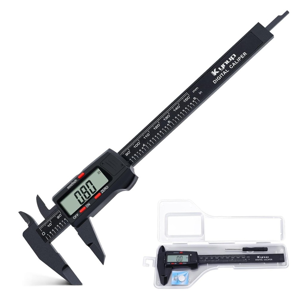 Versatile Digital Caliper 0-6" with Multiple Measuring Modes & Zero Reset