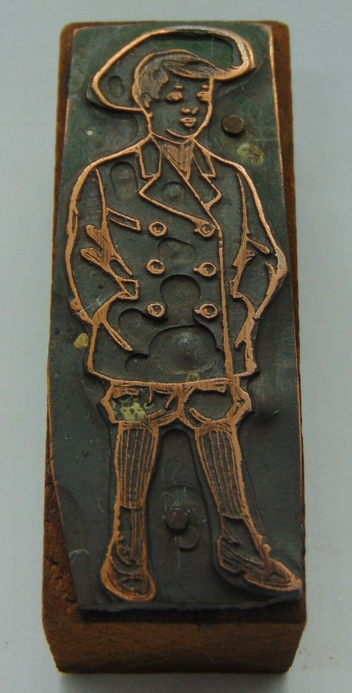 Printing Letterpress Printers Block Boy Dressed Up