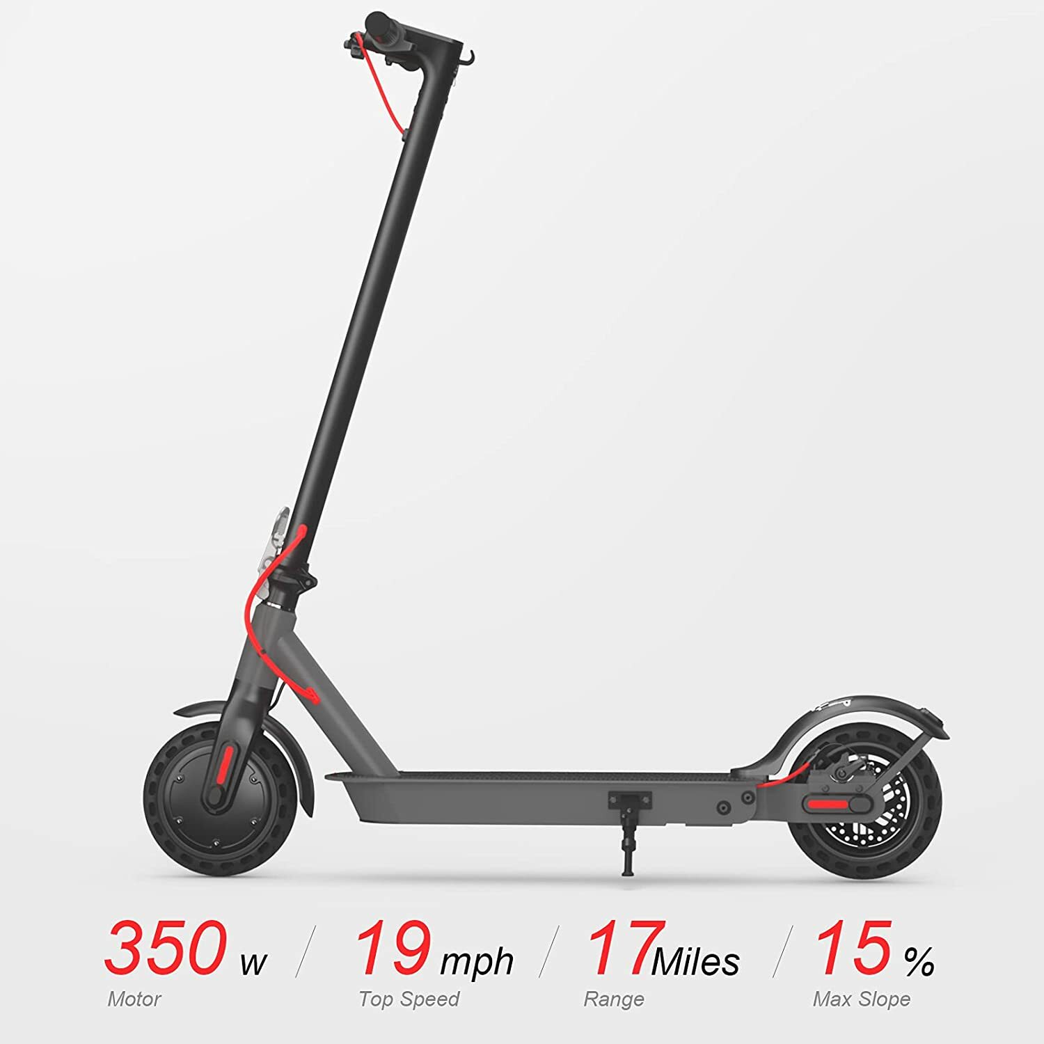 Hiboy S2 350W Electric Scooter 8.5" Solid Tire Commuter Kick Scooter Refurbished