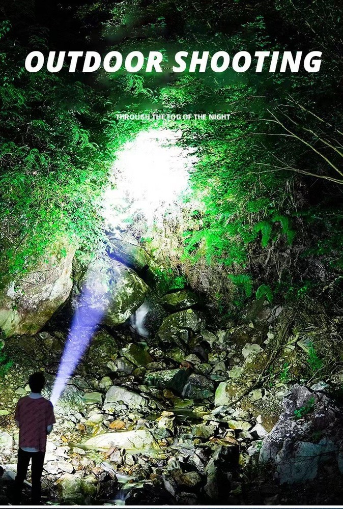 1000000 Lumens Super Bright LED Tactical Flashlight Rechargeable Zoomable 7 Mode
