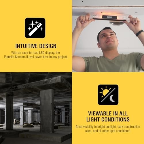 Digital Magnetic Torpedo Level - 12" Electronic Level Tool with 2 Bubble Vials