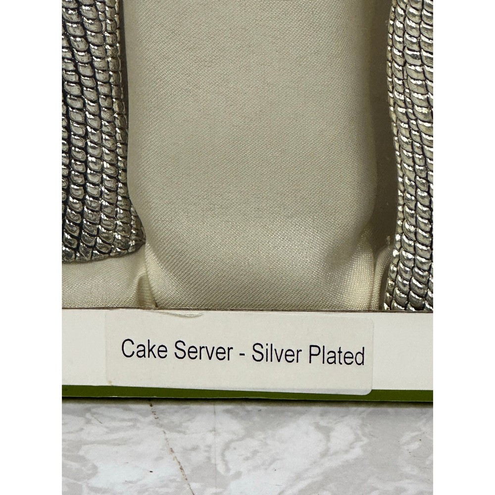 Grace Tea Ware Silverplate Elegant Beaded Handle Cake Knife and Server