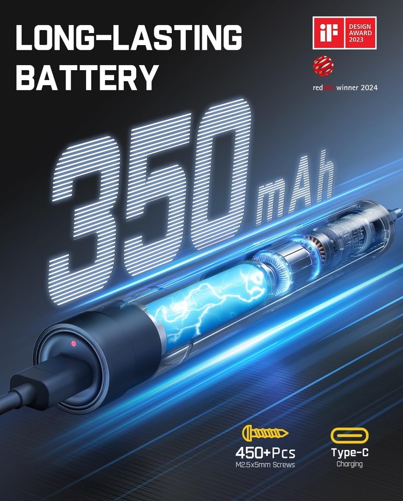 Fanttik E1 Max: Compact Precision Screwdriver 3Nm Torque - Ideal for Electronics