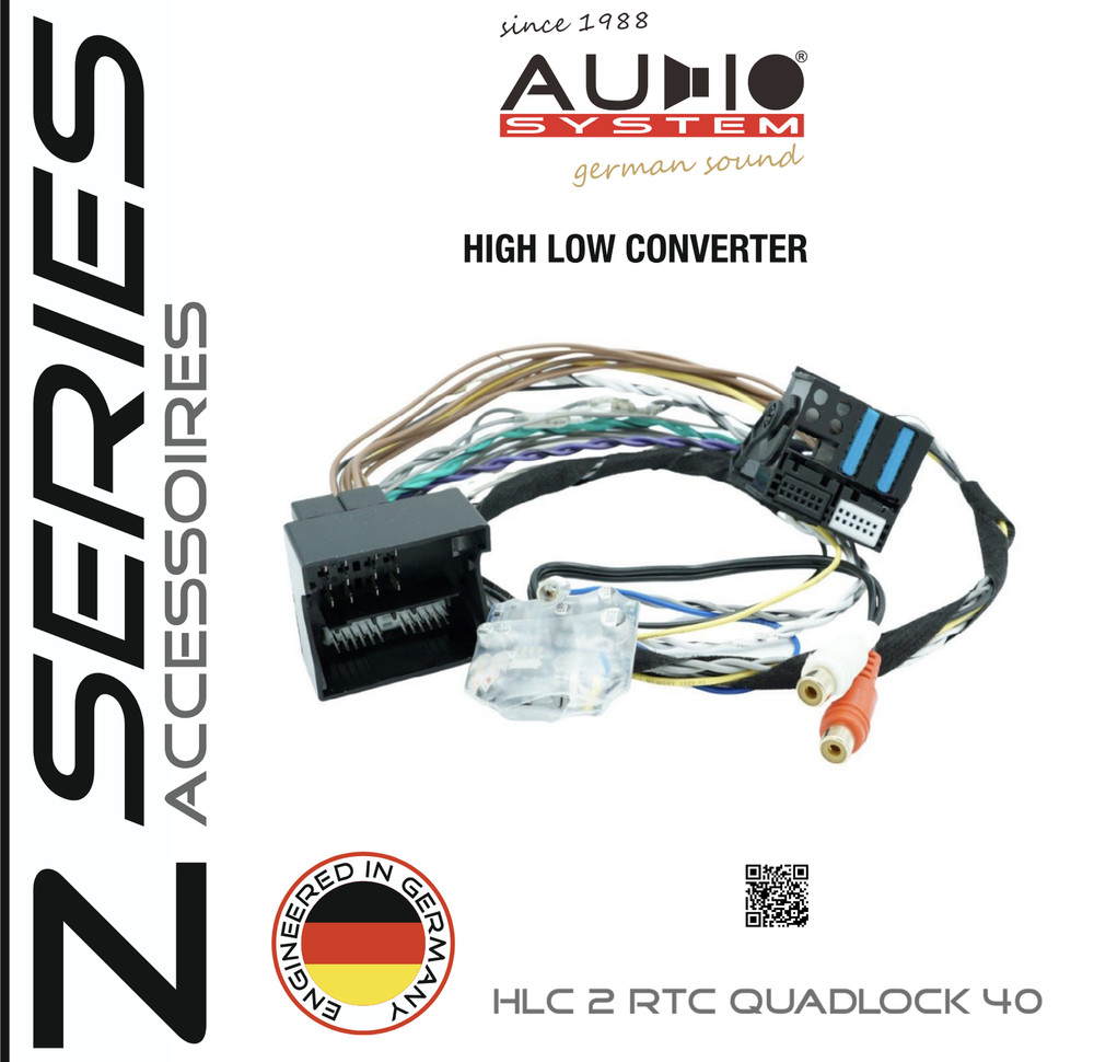 High Low Adapter Plug & Play compatible with Opel Meriva A 2006 - 2009