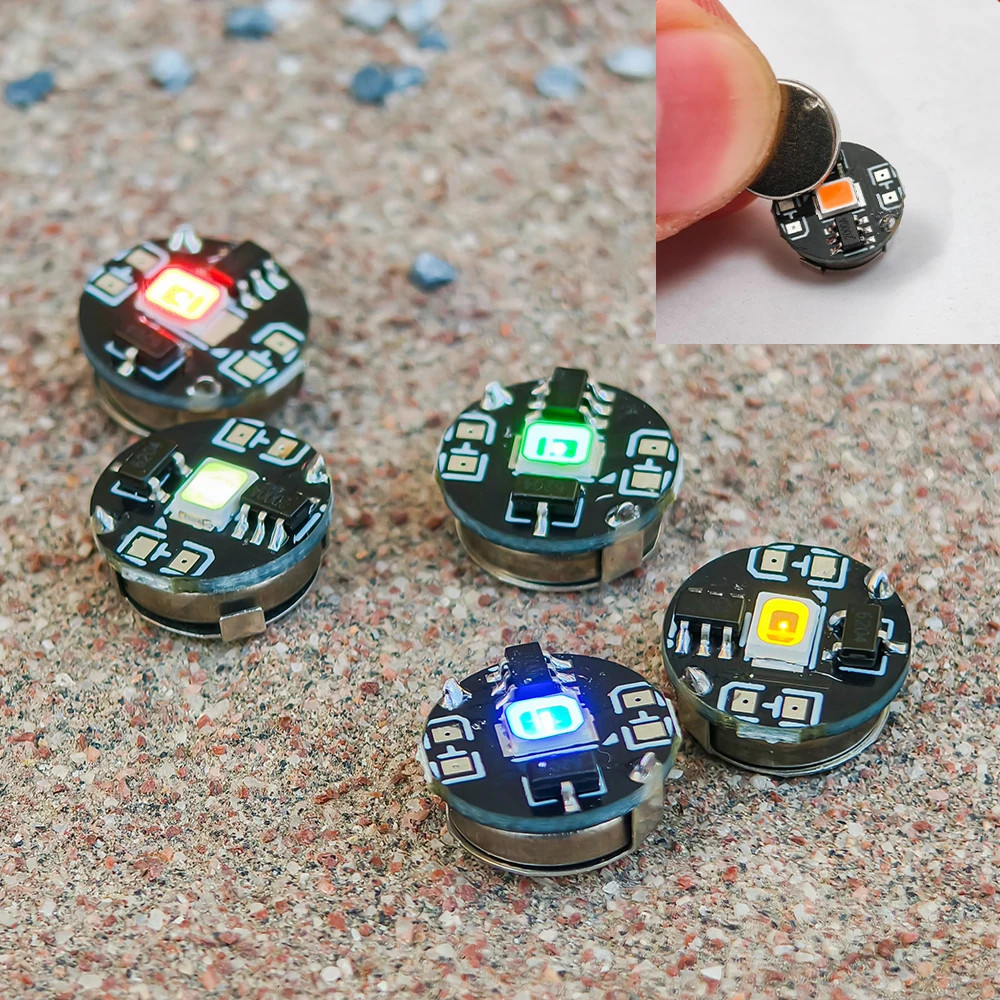 Mini Magnetic Control LED Flash Light Module 5PCS DIY Model Scene Lamp w Battery