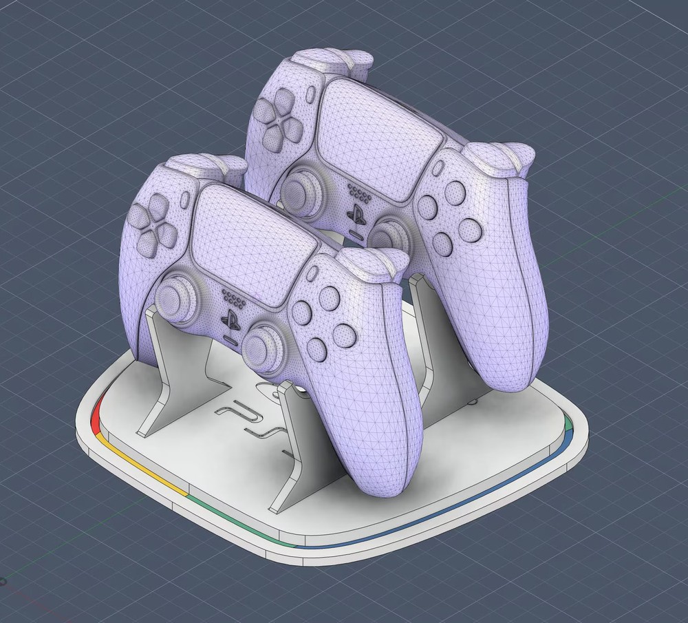 Prism Duo - Dual Controller Display Stand - 3D Printed