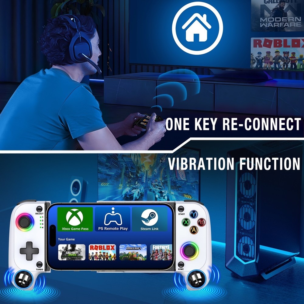 Wireless Mobile Phone Game controller Handheld Gaming Gamepad for iPhone/Android