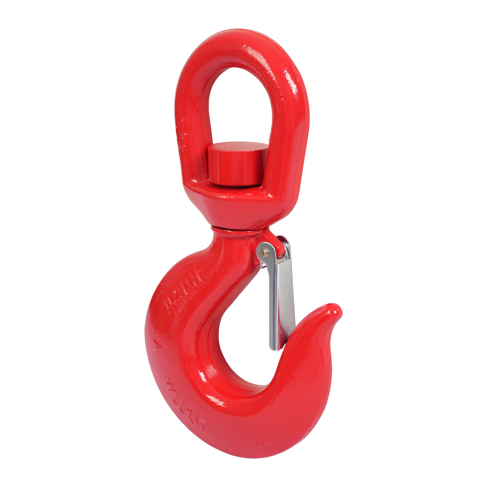 15T/33069.34lb Heavy Duty Swivel Lifting Hook Locking Swivel Hook w/Safety Latch