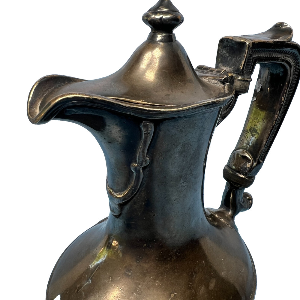 VTG 16oz Smith Silver Co Pitcher Silver Soldered 8"