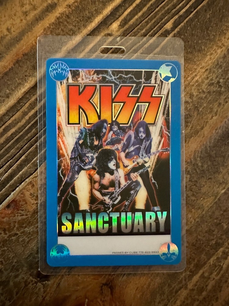 RARE 2003 Kiss with Aerosmith Laminate Backstage Pass