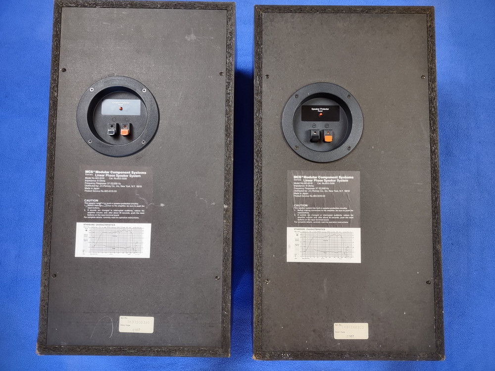 VTG Modular Component Systems MCS 8310 Linear Phase Speakers (Technics) 683-8310