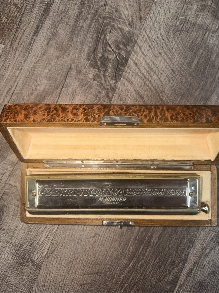 VTG M Hohner 64 Chromonica Chromatic Pro Model Harmonica w/ Case