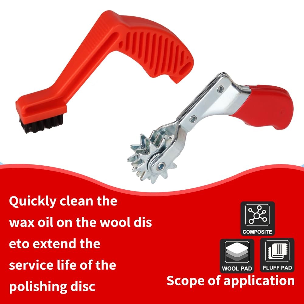 Wool Buffing Pad and Polishing Tool Set for Effective Cleaning